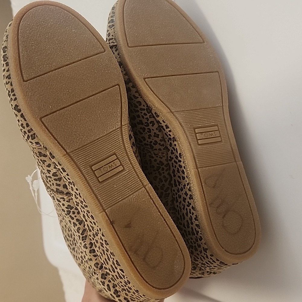 TOMS Desert Cheetah Wedge Booties Size 3 YOUTH - Picture 4 of 6